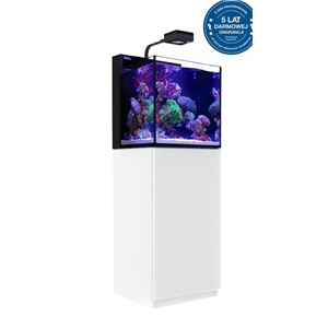 Desktop Cube z szafką w kolorze białym